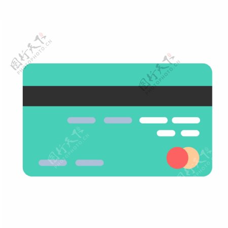 扁平化简约信用卡会员卡卡片