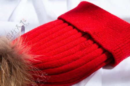 时尚毛球毛线帽针织帽1