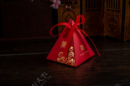 喜庆婚庆婚礼喜糖盒三角糖盒22