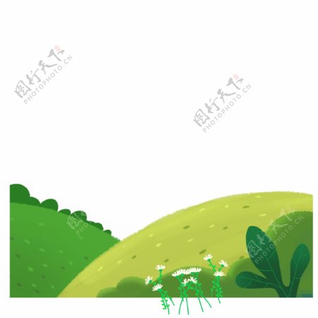 绿色草地免抠PNG素材