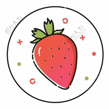 MEB草莓卡通png素材
