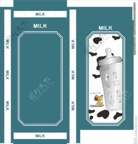 Milk奶瓶包装盒