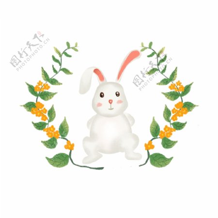 复活节兔子元素复活节兔子图案