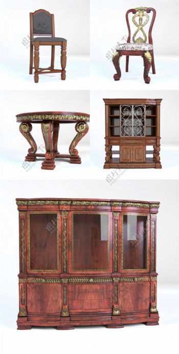 多组复古精品欧式桌椅