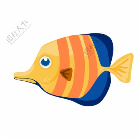 深海鱼动物插画图案