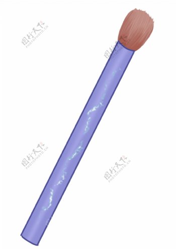 紫色美容工具插图