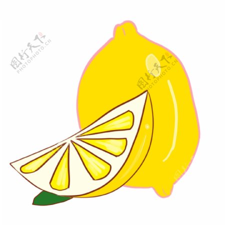 夏季水果柠檬插图