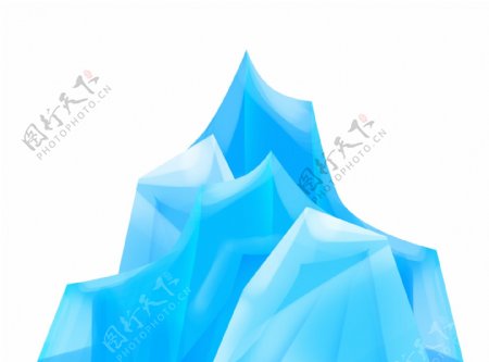 菱角图案冰山