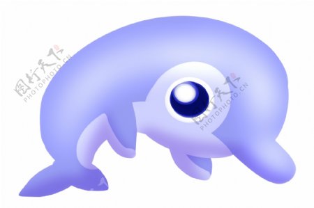 紫色水产品海豚