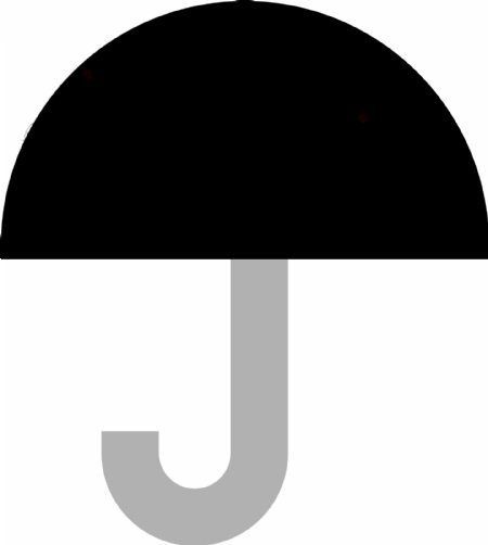 黑色的雨伞免抠图