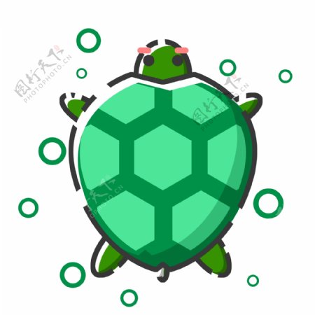 MBE风格绿色海龟