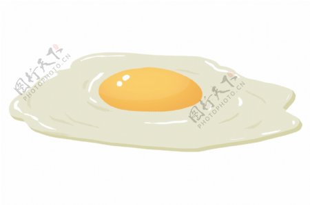 美味的小吃煎蛋插画