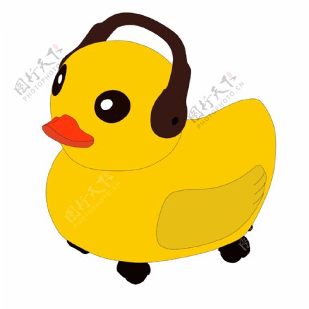 黄色小鸭玩具插图