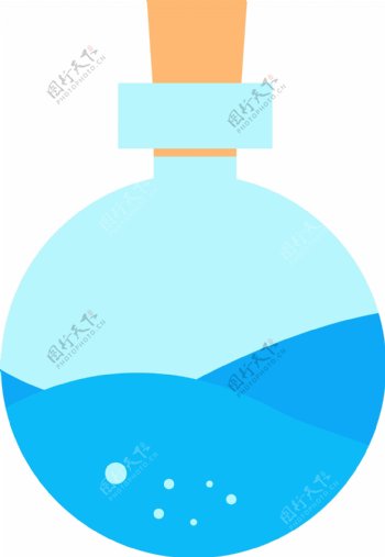 梦幻蓝色漂流瓶插图
