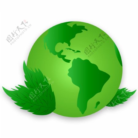 世界绿色环保地球元素