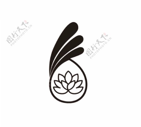 水莲花logo云衣坊服装