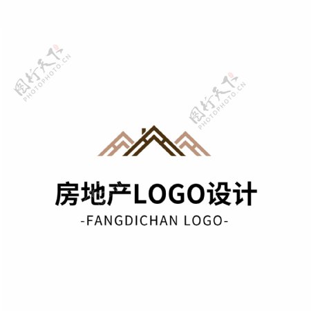 简约大气创意房地产logo标志设计