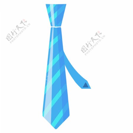 蓝色男士搭配领带