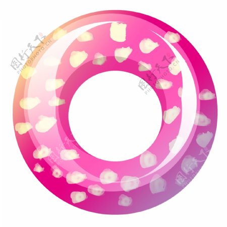 粉色夏日泳圈