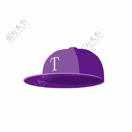 帽子紫色鸭舌帽