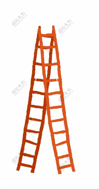 橙色的梯子