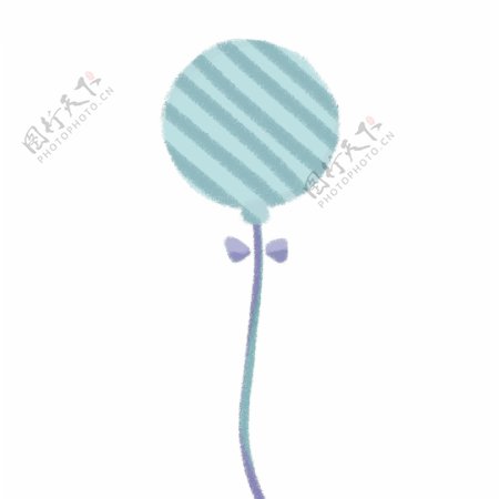 浅蓝色条纹气球