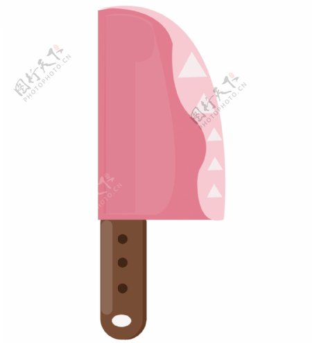 粉色厨具菜刀