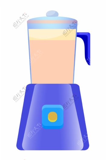 蓝色电器榨汁机