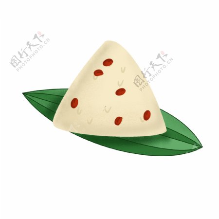 红豆粽子手绘粽子三角粽卡通三角粽端午节