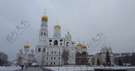 冬季的莫斯科教堂