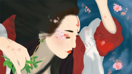 古风美女插画