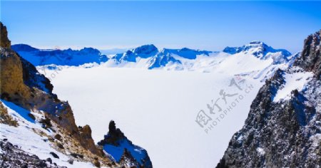 唯美长白山雪景