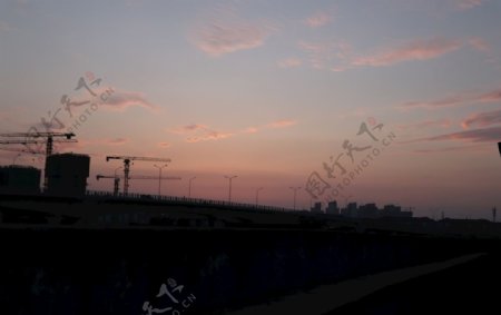 京杭大运河傍晚