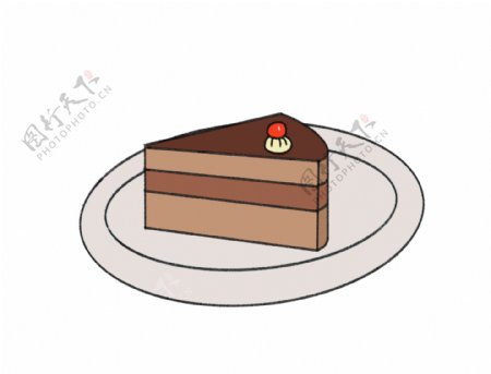 盘中蛋糕