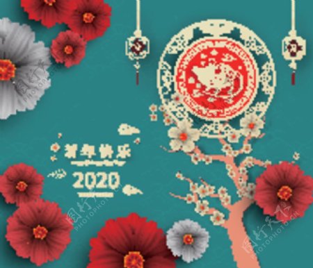 2020喜庆鼠年图案设计