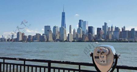 曼哈顿下城的旅游景观