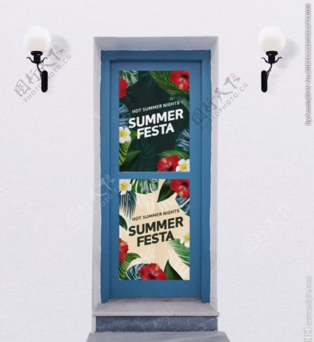 夏日主题促销海报