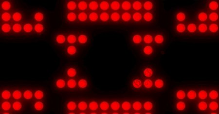 LED舞台灯光背景红色圆点闪
