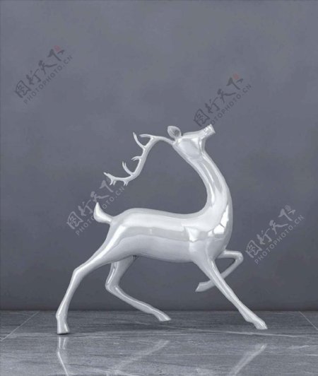 鹿模型饰品