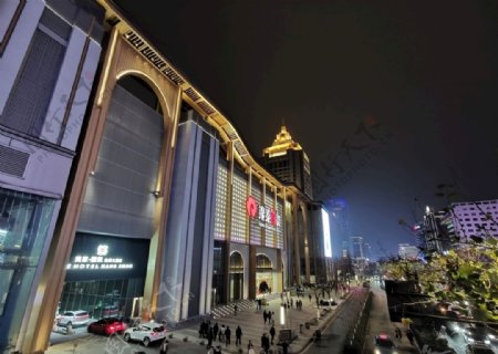 杭州市区夜景