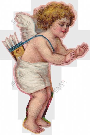 欧式复古天使图案