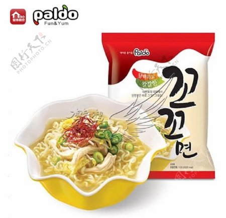 韩国八道咕咕鸡丝汤面5连包
