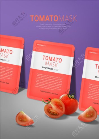 番茄含片包装海报
