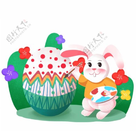 兔子画彩蛋