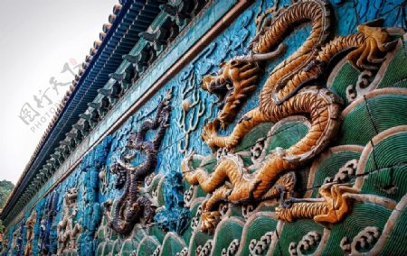 北京故宫紫禁城九龙壁