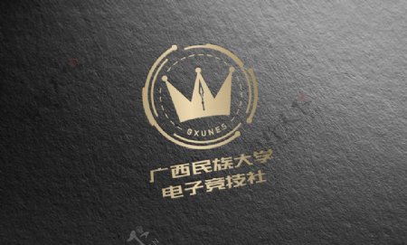 广西民族大学电子竞技社logo