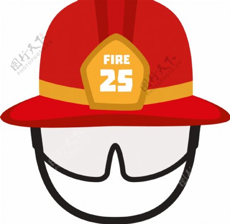 消防帽UI标识标志LOGO