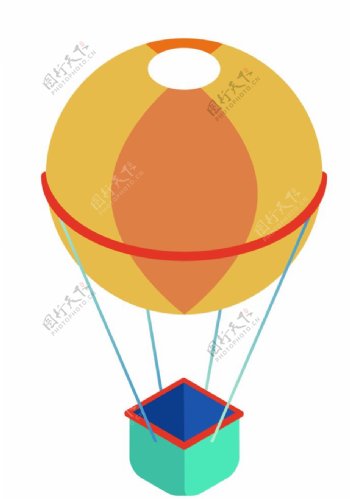 热气球矢量素材