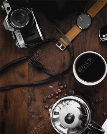 相机手表咖啡