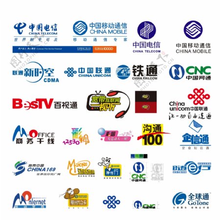 中国电信中国移动中国联通标志